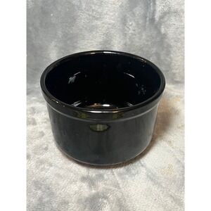 Pier 1 Black Stoneware Bowl 5in Glossy Round Kitchen‎ Serving Dish Korea Small